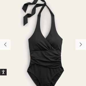 Boden Levanzo Black Halter One Piece Swimsuit